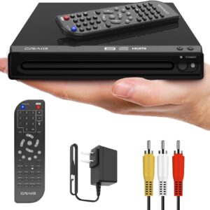 Craig CVD401A Compact HDMI DVD Player with Remote in Black